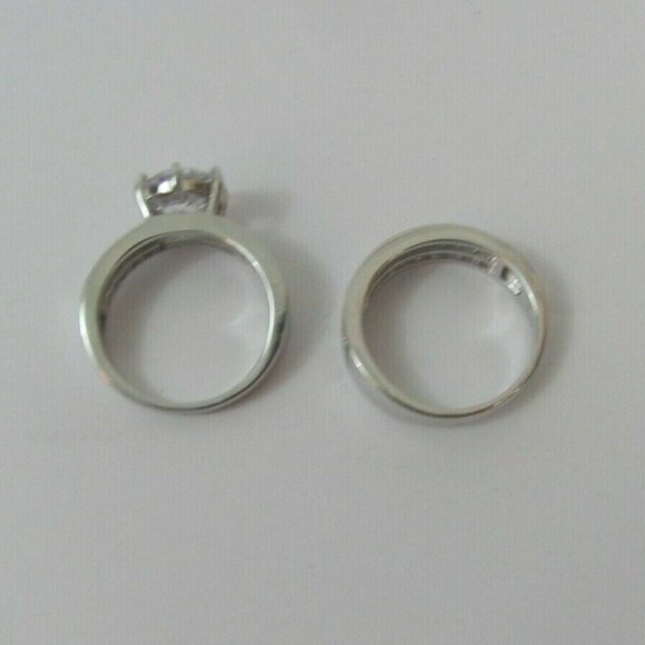 Bella Luce 9.25ctw Rhodium Over .925 Sterling Silver Ring With Band Size 8 EUC - Picture 9 of 9